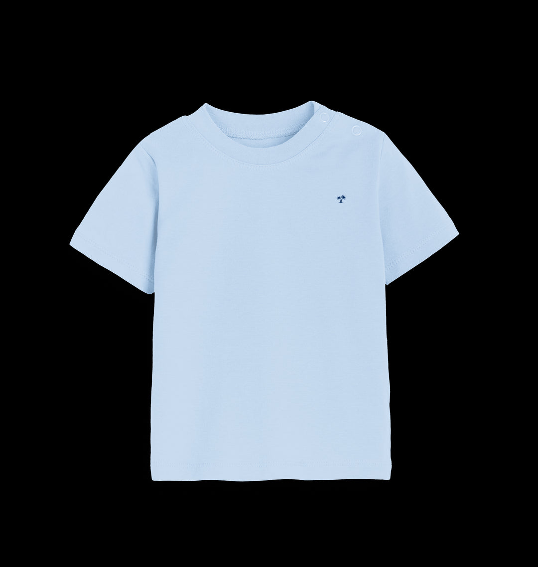 Dusty Blue Printed Kids T-Shirt
