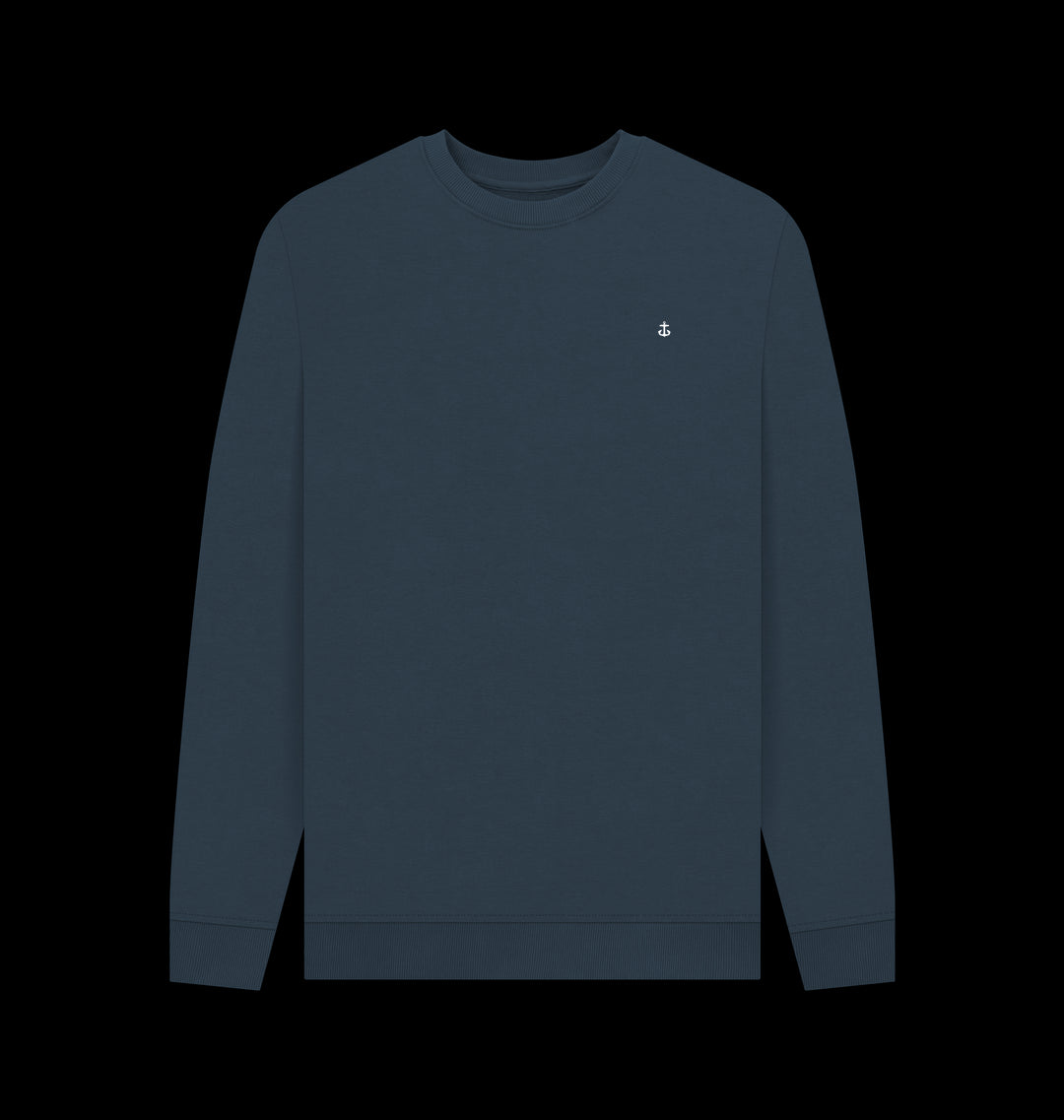 Navy Blue Printed Sweater