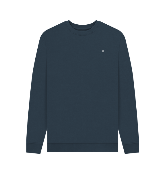 Navy Blue Printed Sweater